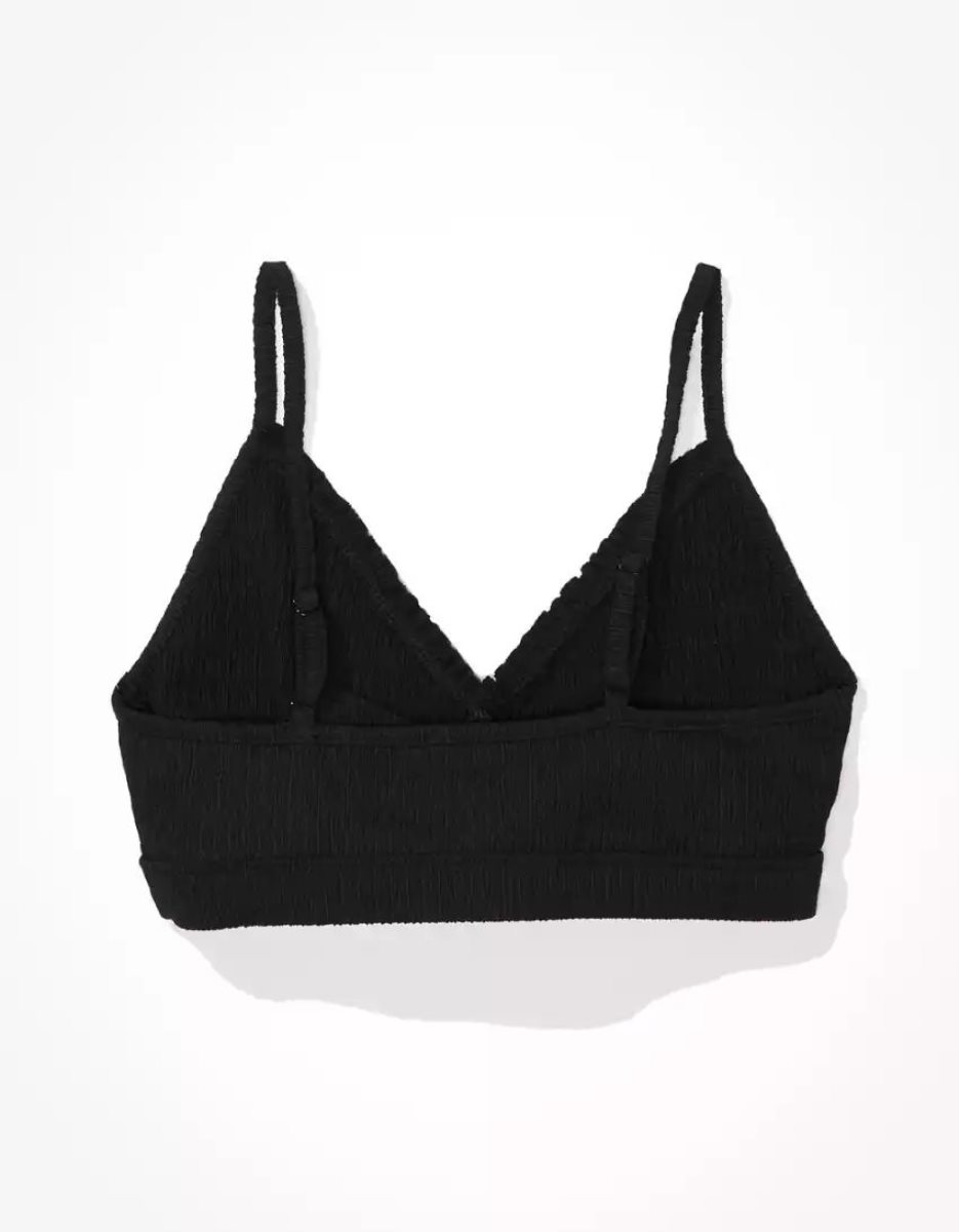 Debardeur American Eagle AE Super Cropped Cami Noir Femme | DEY-33257530